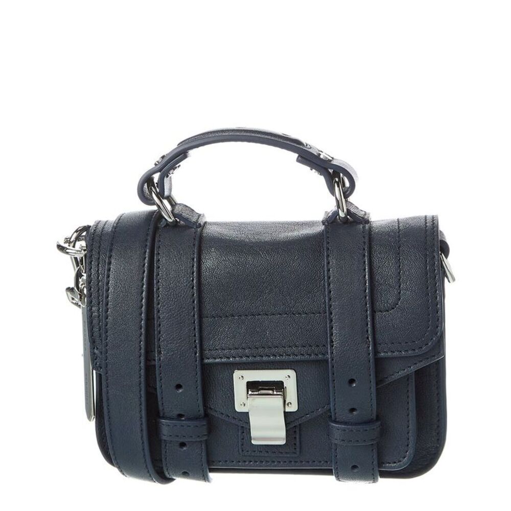 Proenza Schouler Ps1 Micro Leather Shoulder Bag, Blue